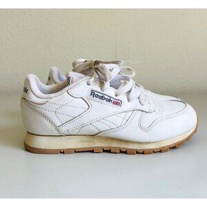 Reebok All White Kids Sneakers - Big boy Sz 1